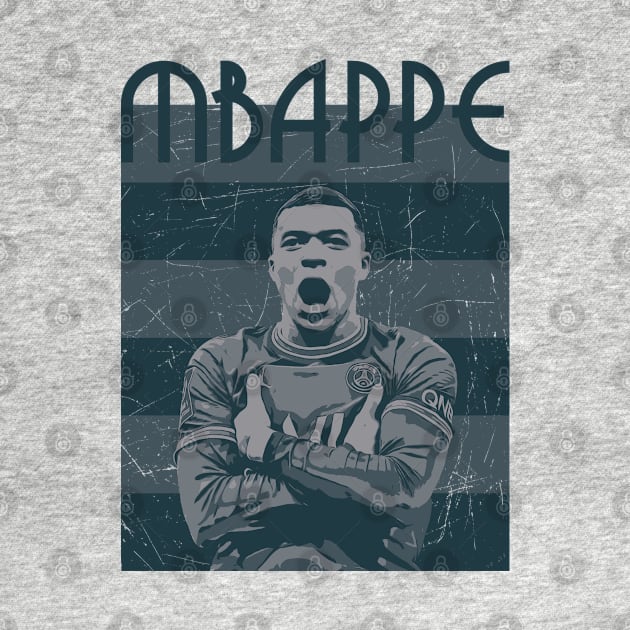 Kylian Mbappe 7, football player by Aloenalone